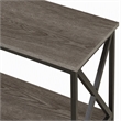 Scranton & Co Three-Tier Bookcase in Weathered Gray Finish