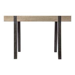 Scranton & Co Multipurpose Desk with Natural Finish and Black Inset Legs