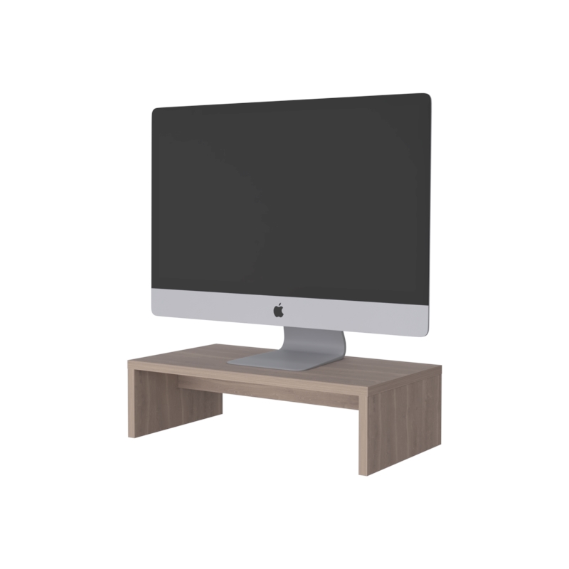 Scranton & Co Wooden Monitor Stand in White Oak Finish