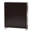 Hawthorne Collection Shoe Cabinet in Dark Brown