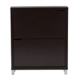Hawthorne Collection Shoe Cabinet in Dark Brown