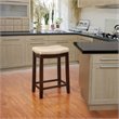 Hawthorne Collections Faux Leather Beige Counter Stool Rectangular 26.5