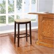 Hawthorne Collection Faux Leather Jute Bar Stool Rectangular Patch Designed Top 30