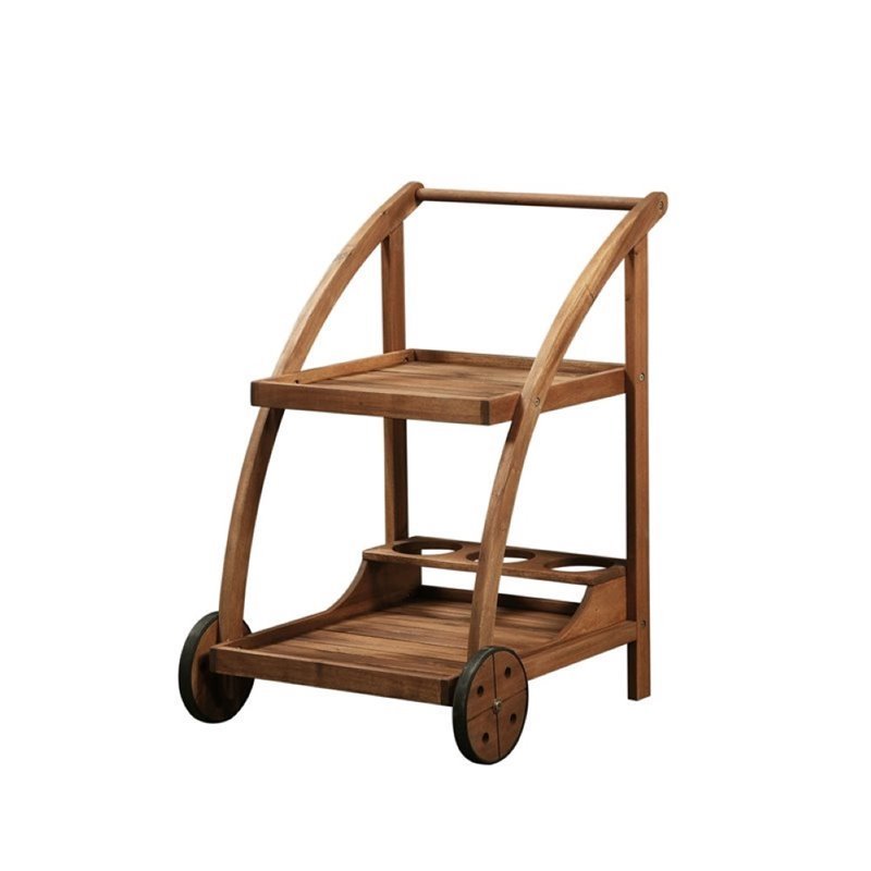Hawthorne Collection Teak Serving Trolley Rectangular 31.5