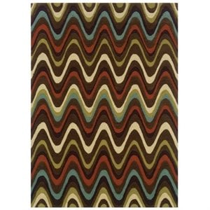 Hawthorne Collection 5' x 7' Hand Tufted Rug in Brown