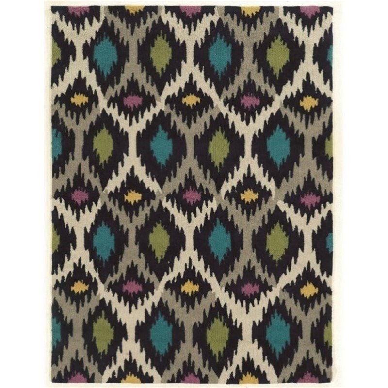 Hawthorne Collection 5' x 7' Hand Tufted Rug in Gray