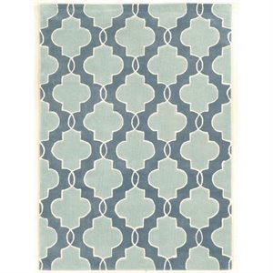 Hawthorne Collection 1'10&quot x 2'10&quot Hand Tufted Rug in Blue
