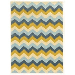 Hawthorne Collection 5' x 7' Hand Tufted Rug in Blue