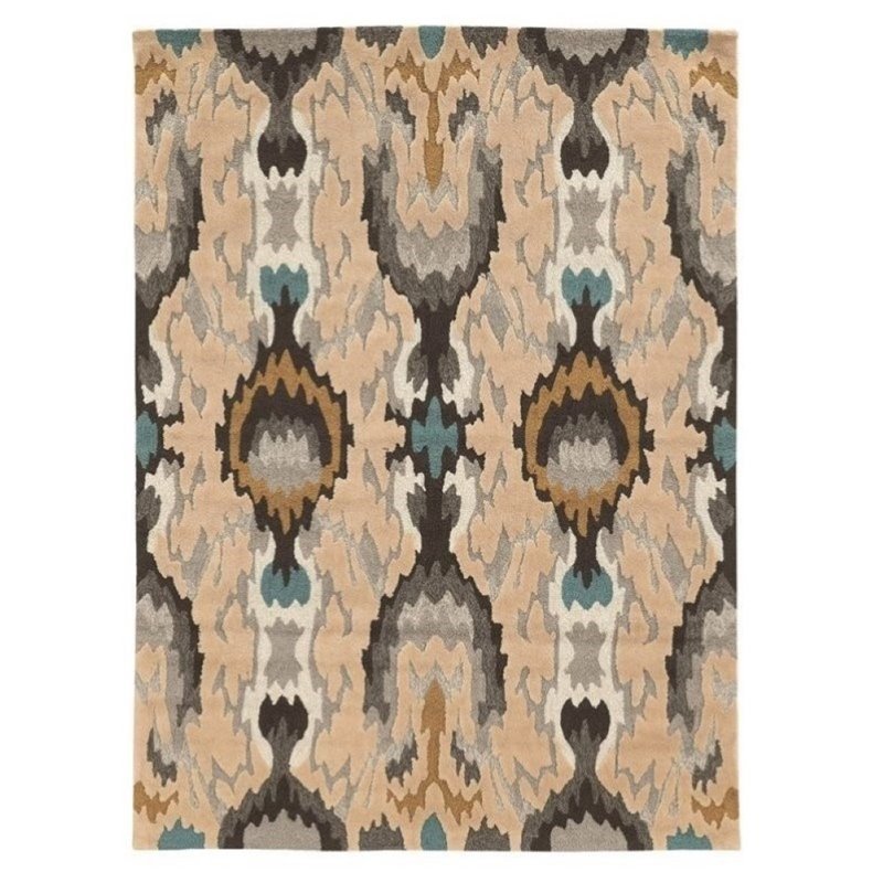Hawthorne Collection 5' x 7' Hand Tufted Rug in Gray