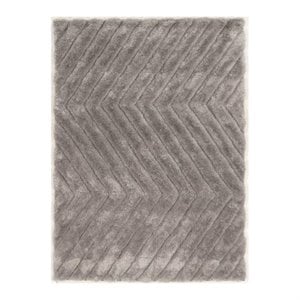 Hawthorne Collection 1'10&quot x 2'10&quot Hand Tufted Zig Zag Shag Rug