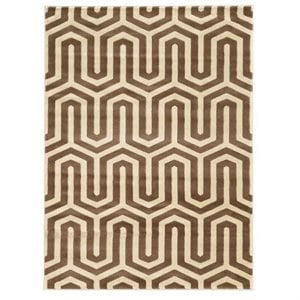 Hawthorne Collection 8' x 10' Tangent Rug in Ivory and Beige