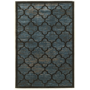 Hawthorne Collection 5' x 7'6&quot Rug in Blue Gray