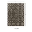 Hawthorne Collection 2' x 3' Hand Tufted Rug in Slate and Slate