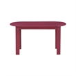 Hawthorne Collections Transitional Wood Outdoor Coffee Table in Red