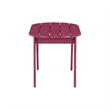 Hawthorne Collections Transitional Wood Outdoor Coffee Table in Red