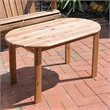 Hawthorne Collections Wood Brown Outdoor Coffee Table Rectangular 35.25
