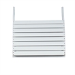 Hawthorne Collections Transitional Wood Outdoor Ottoman in White