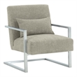 Hawthorne Collections Modern Fabric Upholstered Accent Chair in Gray
