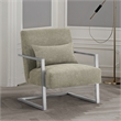 Hawthorne Collections Modern Fabric Upholstered Accent Chair in Gray