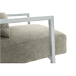 Hawthorne Collections Modern Fabric Upholstered Accent Chair in Gray