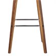 Hawthorne Collections Faux Leather Gray Bar Stool Contemporary 30