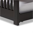 Hawthorne Collections Twin Platform Bed in Dark Brown