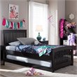 Hawthorne Collections Twin Platform Bed in Dark Brown
