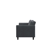 Hawthorne Collections Microfiber Dark Gray Sofa Rectangular Durable 78.8