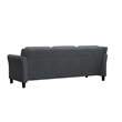 Hawthorne Collections Microfiber Dark Gray Sofa Rectangular Durable 78.8