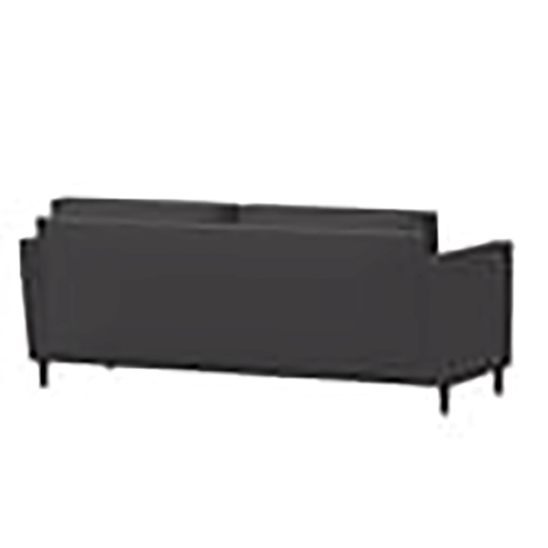 Hawthorne Collections Mid-Century Fabric Upholstered Sofa in Gray