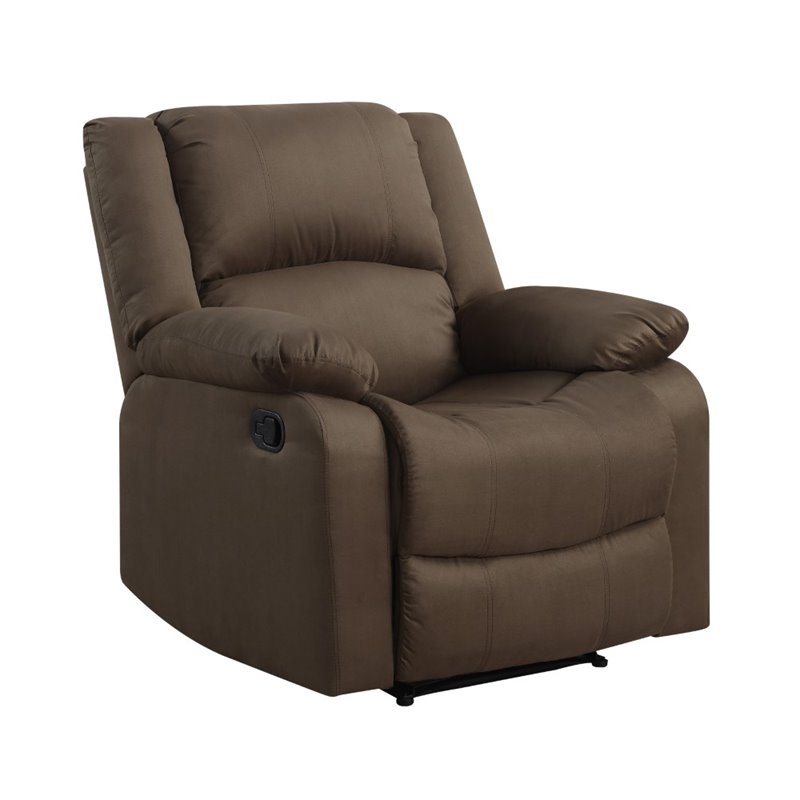 Hawthorne Collections Polyester Chocolate Recliner Rectangular Multi Position 39.37