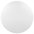 Hawthorne Collections Wood White Dining Table Round Chip Resistant 54