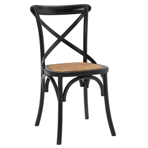 Hawthorne Collections Dining Side Chair in Black