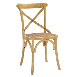 Hawthorne Collections Wood Natural Dining Side Chair Rectangular Assembled