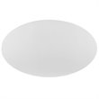 Hawthorne Collections Wood White Dining Table Oval 78.5