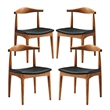 Hawthorne Collections Dining Chair in Black (Set of 4)