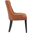 Hawthorne Collections 20.5'' Modern Fabric Dining Side Chair in Orange