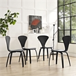 Hawthorne Collections Dining Chair in Dark Walnut (Set of 2)