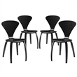 Hawthorne Collections Dining Chair in Dark Walnut (Set of 2)