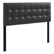 Hawthorne Collections Vinyl Black King Panel Headboard 78.5