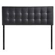 Hawthorne Collections Vinyl Black King Panel Headboard 78.5