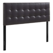 Hawthorne Collections Vinyl Brown Panel Headboard Rectangular King Size 78.5