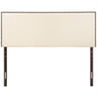 Hawthorne Collections Fabric Ivory Panel Headboard Contemporary 78.5