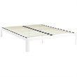 Hawthorne Collections Modern Metal Full Platform Bed in White