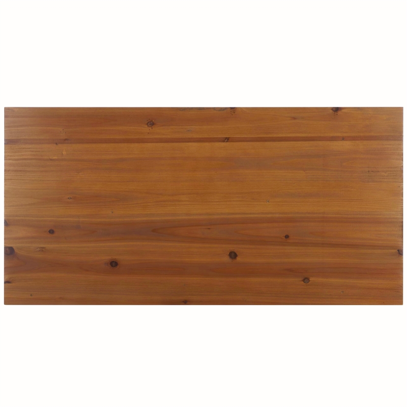 Hawthorne Collections Fir Wood Coffee Table in Oak