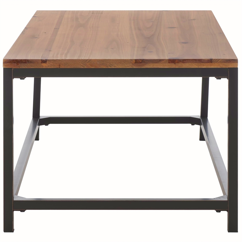 Hawthorne Collections Fir Wood Coffee Table in Oak