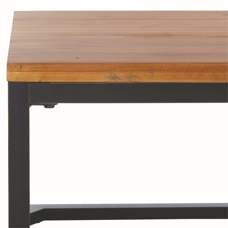 Hawthorne Collections Fir Wood Coffee Table in Oak