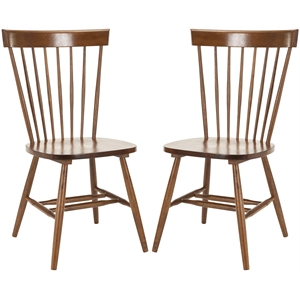 Hawthorne Collections Oak Dining Chair in Oak (Set Of 2)