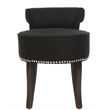 Hawthorne Collections Birch Wood Vanity Chair in Beige
