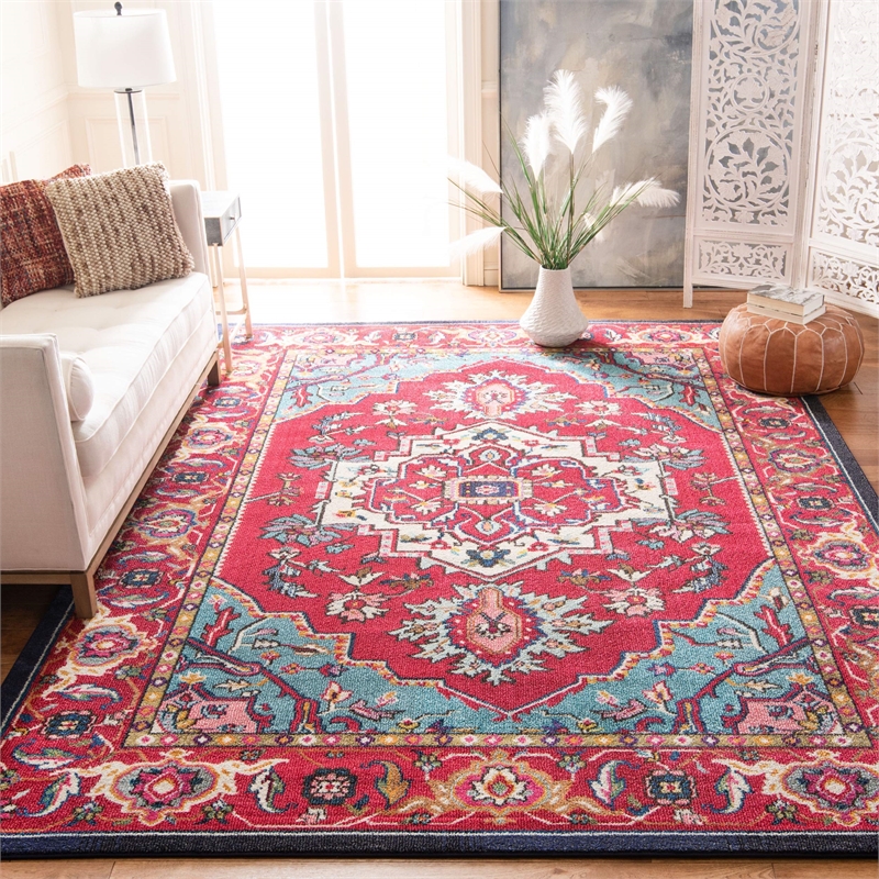 Hawthorne Collections Red Contemporary Rug - 9' x 12'